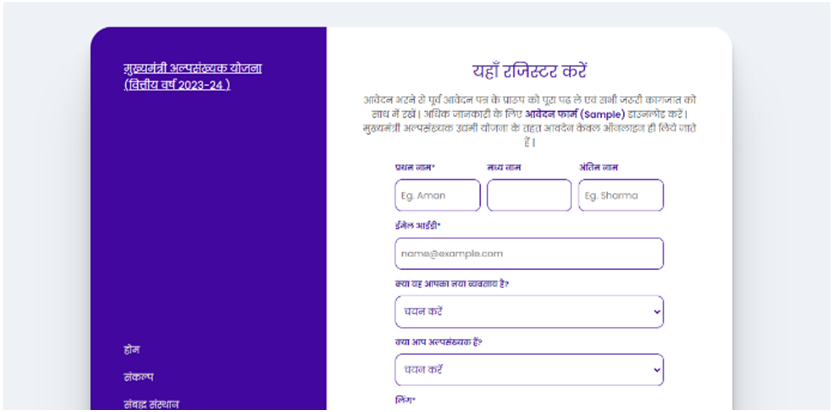 Bihar CM Minority Entrepreneur Scheme