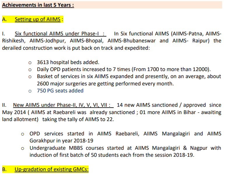 Process To View Last Five Year Achievement Under PMSSY