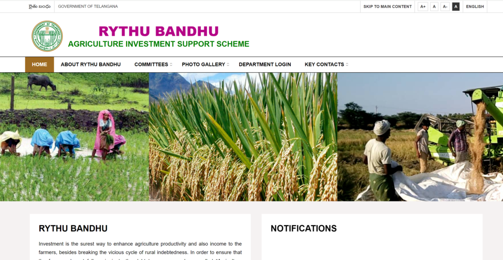 Steps to Check the Telangana Rythu Bandhu Scheme Status